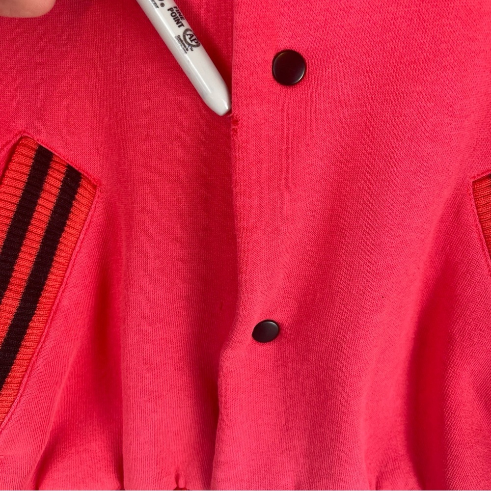 SWATCH 90’s Varsity Jacket Pink & Yellow Vintage Small Not So Big‎ - Picture 5 of 11